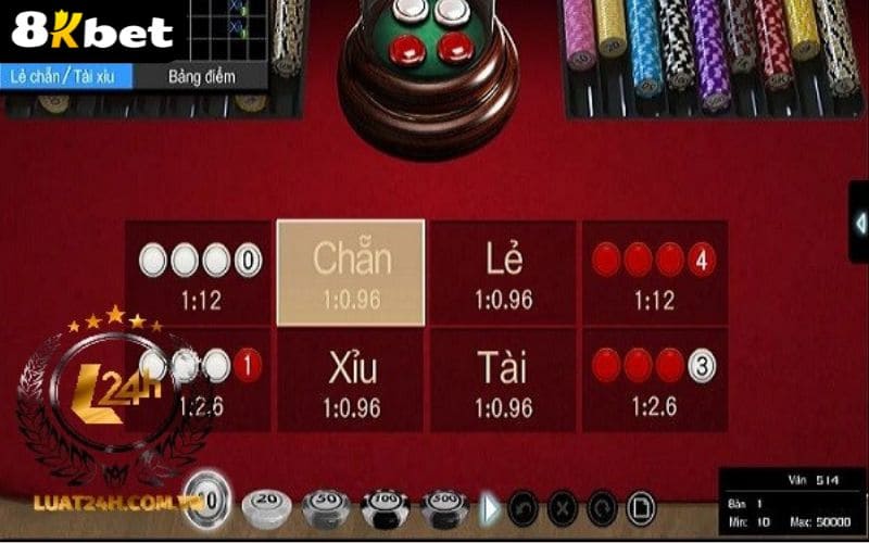 Luật chơi cá cược xóc đĩa online tại Casino 8KBET