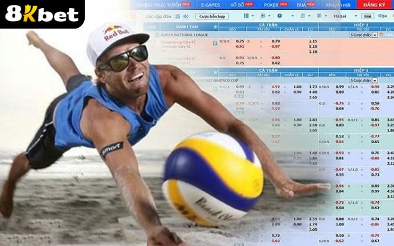 Cá cược bóng chuyền tại Thể Thao 8KBET có nhiều hình thức đặt cược hấp dẫn