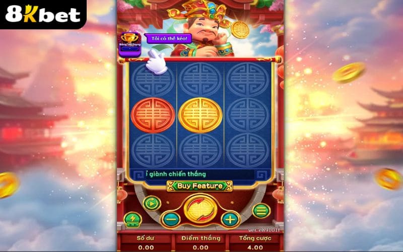 Giao diện chính của Của Cải Dồi Dào tại Nổ Hũ 8KBET