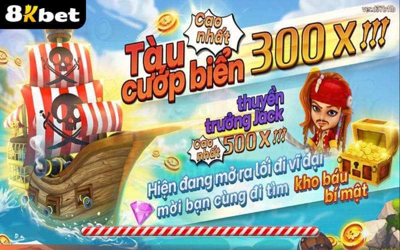 Giao diện chính của Thuyền Quỷ Bắn Cá tại 8KBET