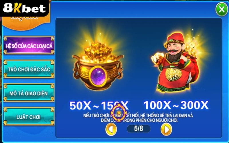 Hệ thống mục tiêu đa dạng của Bắn Cá Thần Tài