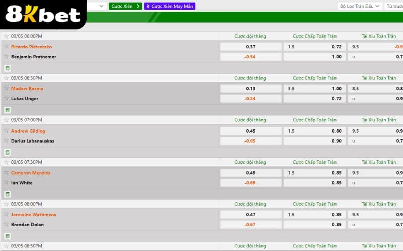 Ưu điểm của cá cược phi tiêu tại Thể Thao 8KBET